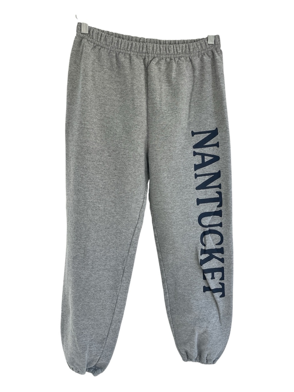 Gilden Gray Navy NANTUCKET Sweatpants Youth XL FLAWED